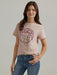 Wrangler Womens 1947 Nostalgia Logo Tee - Peach Whip Heather Peach Whip Heather