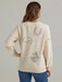 Wrangler Womens Cowboy Icons Pullover Sweatshirt - Egret Egret