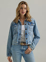 Wrangler Womens Cowboy Denim Jacket - Light Wash Light Wash Denim /  / REG