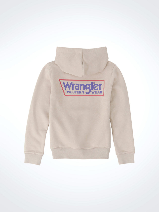 Wrangler Boys' Classic Back Logo Tag Pullover Hoodie - Trench Coat Trench Coat