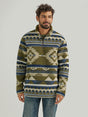 Wrangler Men's Heavyweight Quarter-Zip Sherpa Pullover - Alpine Alpine