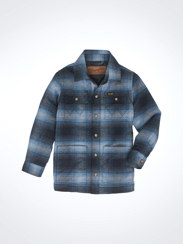 Wrangler Boys' Quilt Lined Flannel Shirt Jacket - Mid-State Mid State