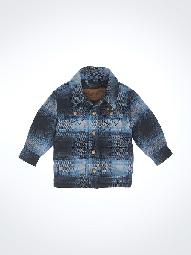 Wrangler Little Boys' Quilt Lined Flannel Shirt Jacket - Mid-State Mid State