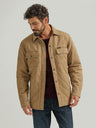 Wrangler Men's Reversible Quilted Shirt Jacket - Clay Clay