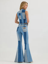 Wrangler Lainey Wilson Patchwork Bell Bottoms - Patchwork Blue