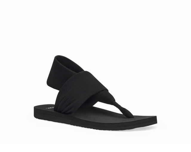 Sanuk Women's Sling Sandal - Black Black