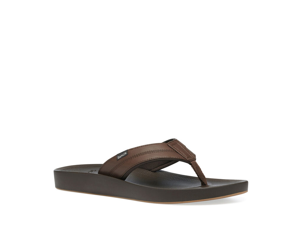 Sanuk Men's Cosmic Yoga Mat Sandal Brown