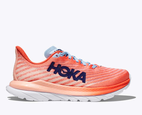 Hoka Women's Mach 5 Shoe Camellia/peach parft