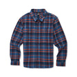Cotopaxi Mens Mero Organic Flannel Shirt Deep sea/fjord plaid