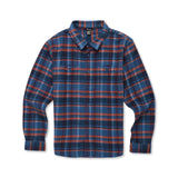 Cotopaxi Mens Mero Organic Flannel Shirt Deep sea/fjord plaid