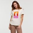 Cotopaxi Womens Llama Block T-Shirt - Bone Bone