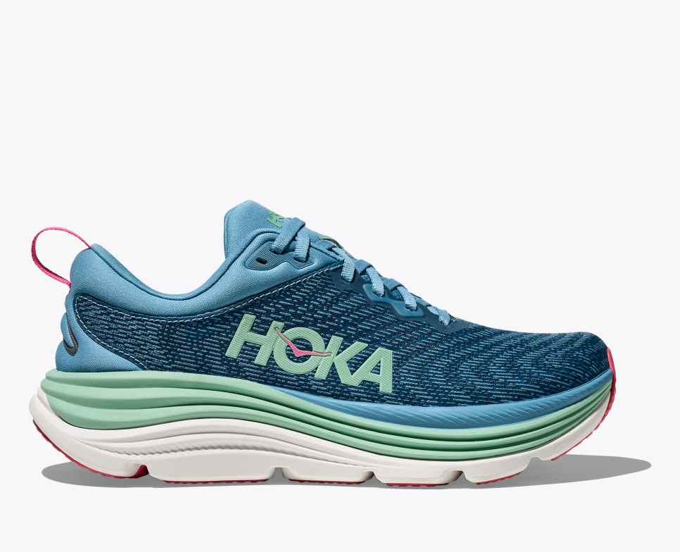 Hoka Gaviota 5 Womens Shoe Alpine blue/jadeite