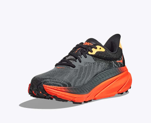 Hoka Men's Challenger 7 Shoe - Castlerock/Flame Castlerock/Flame