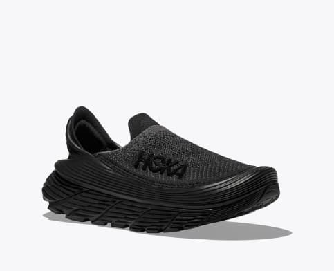 Hoka Unisex Restore TC Shoe - Black/Black Black/Black