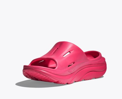 Hoka Ora Recovery Slide 3 Sandal - Raspberry/Raspberry Raspberry/Raspberry