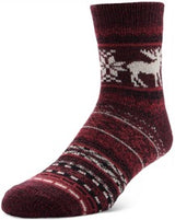 Sof Sole Women's Fireside Cozy Sock Zinfandel Moose Nordic