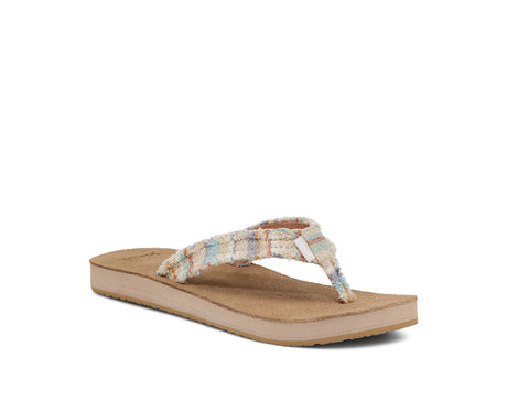 Sanuk Women's Fraidy Cat Soft Top Sandal Sand Multi