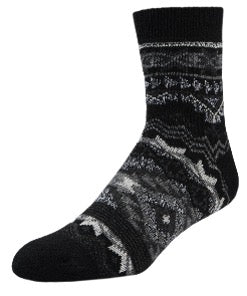 Sof Sole Women's Fireside Cozy Sock Black/Grey Aztec