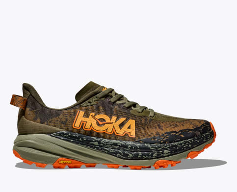 Hoka Men's Speedgoat 6 Wide Shoe - Antique Olive/squash