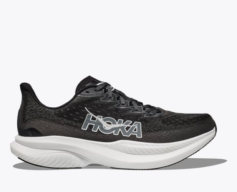 Hoka Women's Mach 6 Shoe - Black/White Black/White