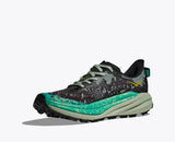 Hoka Women's Speedgoat 6 Shoe - Black/Aloe Vera Black/Aloe Vera