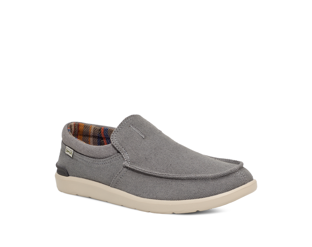 Sanuk Men's Sidewalk Surfer Lite 2 SL Shoe Charcoal