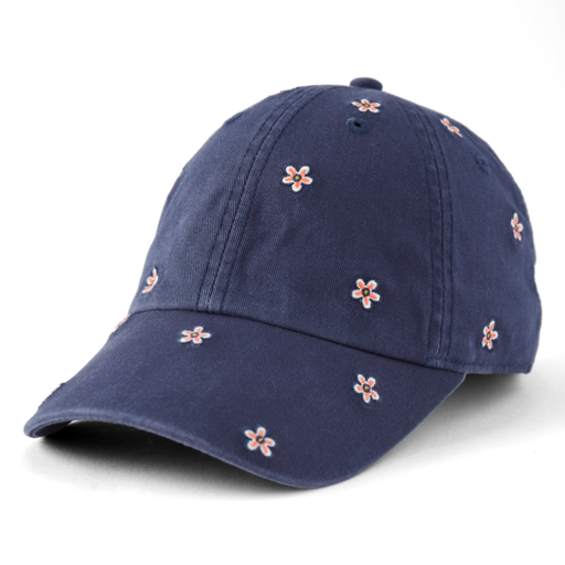 Life Is Good Daisy Ditsy Pattern Chill Cap - Darkest Blue Darkest Blue