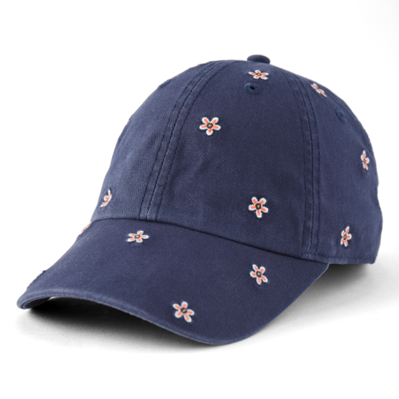 Life Is Good Daisy Ditsy Pattern Chill Cap - Darkest Blue Darkest Blue