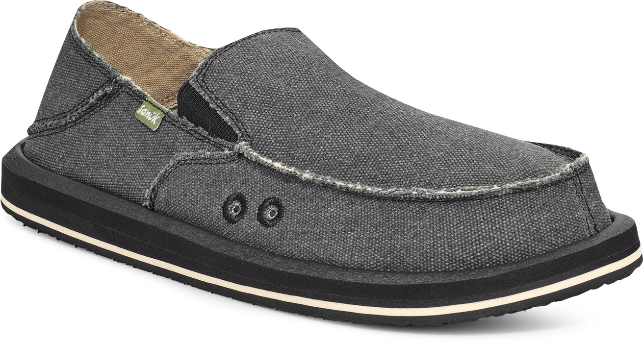 Sanuk Men's Donny Shoe - Charcoal Charcoal