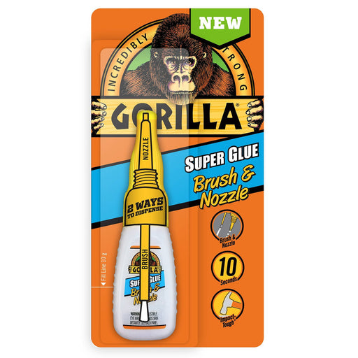 Gorilla Glue 10g Super Glue Brush & Nozzle