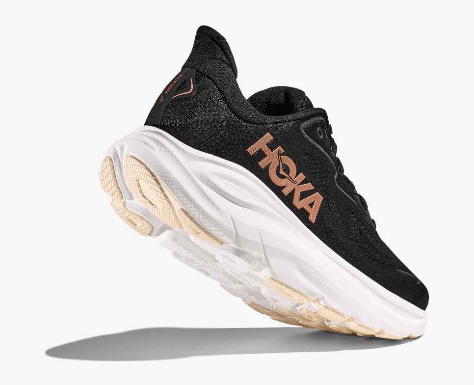 Hoka Clifton 10 Womens Shoe Black/rose gold