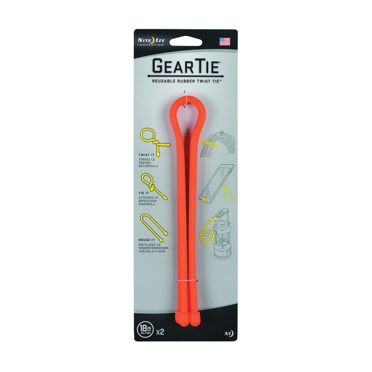 Gear Tie Twist Tie Org / 2PK