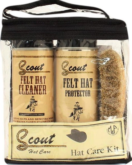 M&F Western Products Scout Felt Hat Care Kit for Light Colors