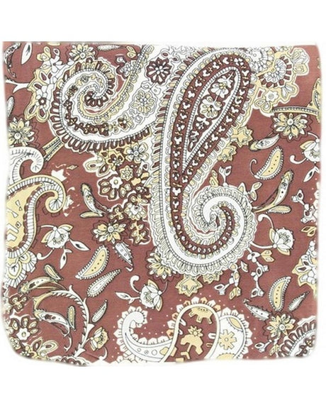 Wild Rags Paisley Silk Western Scarf - Brown Brown