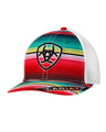 Ariat Womens Serape Brim Logo Snapback Hat Baseball Hat Multi