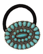 Blazin Roxx Turquoise Stone Concho Hair Tie