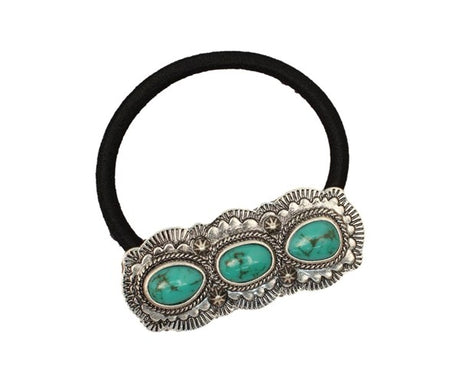 Blazin Roxx Triple Turquoise Stone Hair Tie