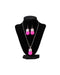 Blazin Roxx Teardrop Jewelry Set - Hot Pink Hot Pink