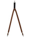 3-D Belt Mens Basketweave Leather Suspenders Brown