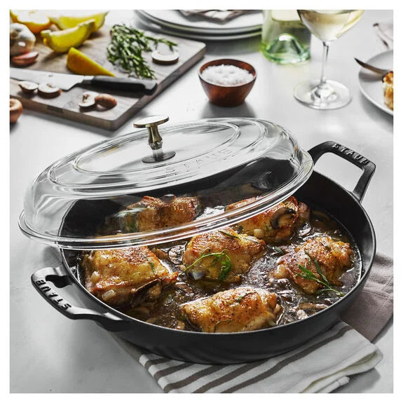 12 inch glass shop lid