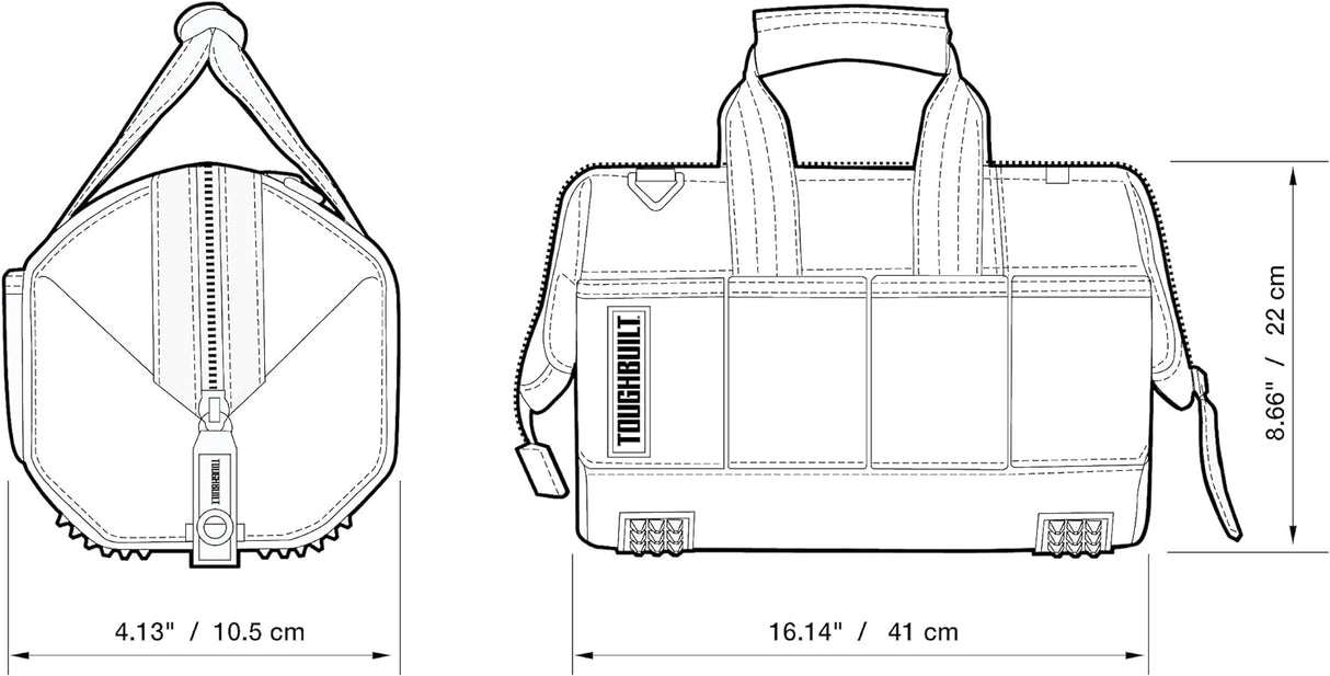 ToughBuilt 12-inch Massive Mouth Bag