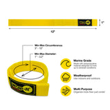 Wrap It 12-inch Quick-Straps 3 Pack - Yellow