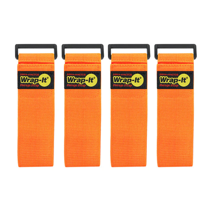 Wrap It 12-inch Super-Stretch Storage Straps - 4 Pack