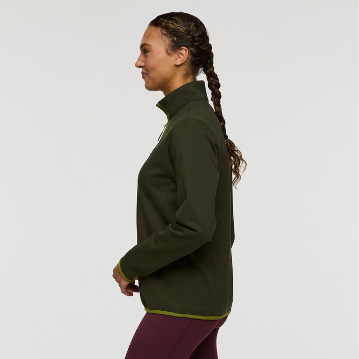 Cotopaxi Women's Envo Fleece Quarter-Zip Pullover - Heather Woods Heather Woods