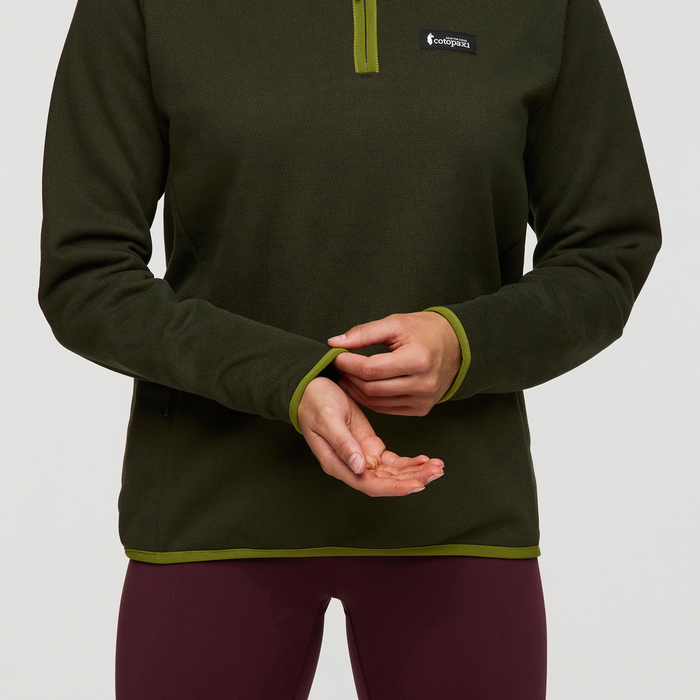 Cotopaxi Women's Envo Fleece Quarter-Zip Pullover - Heather Woods Heather Woods