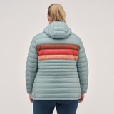 Cotopaxi Women's Fuego Hooded Down Jacket - Sea Spray Stripes Sea Spray Stripes