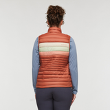 Cotopaxi Women's Fuego Down Vest - Faded Brick Stripes Faded Brick Stripes