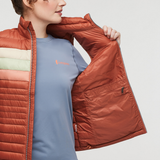 Cotopaxi Women's Fuego Down Vest - Faded Brick Stripes Faded Brick Stripes