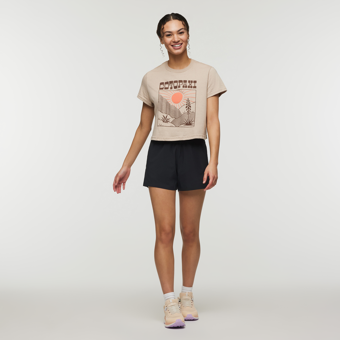 Cotopaxi Womens Western Hills Crop T-Shirt - Oatmeal Oatmeal