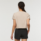 Cotopaxi Womens Western Hills Crop T-Shirt - Oatmeal Oatmeal